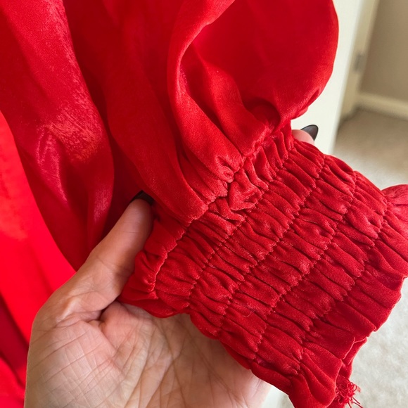 RedDress Boutique XS NEW maxi dress, wrap top slit on the skirt. Christmas Dress - Picture 4 of 9